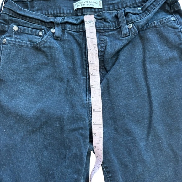 Levi’s Perfectly Slimming Boot Cut 512 Jeans Black Western Women’s 12 Classic - Picture 13 of 14